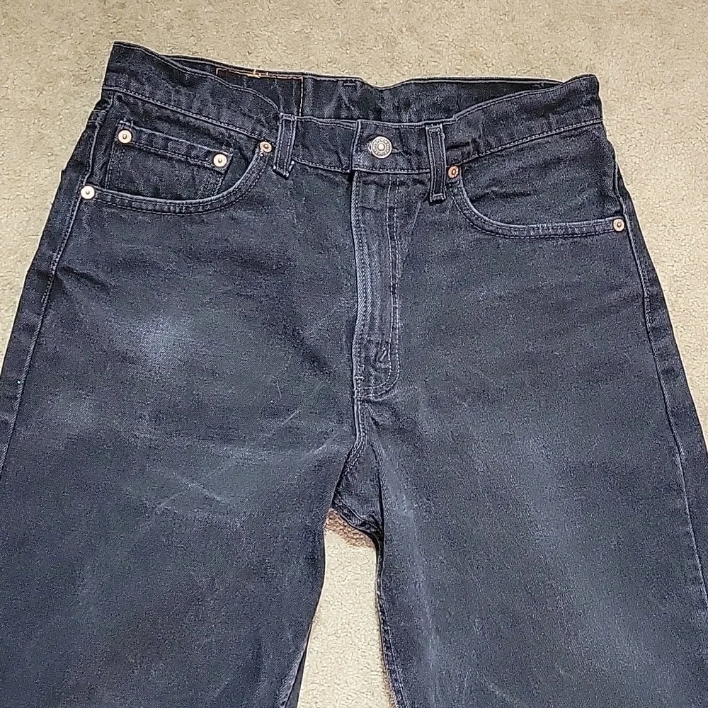 LEVIS Black Vintage 550 Relaxed Jeans - Picture 8 of 12